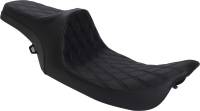 Drag Specialties - Drag Specialties Predator III Seat - Double Diamond - Black Thread - 0801-1129 - Image 1