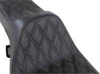 Drag Specialties - Drag Specialties Extended Reach Predator III Seat - Double Diamond, Black Thread - 0801-1369 - Image 3