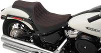 Drag Specialties - Drag Specialties Predator III Seat - Double Diamond - Red Thread - 0802-1147 - Image 2