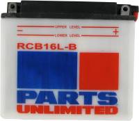 Parts Unlimited - Parts Unlimited 12V Heavy Duty Battery - RCB16L-B - Image 1