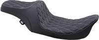 Drag Specialties - Drag Specialties Predator III Seat - Double Diamond - Silver Thread - 0801-1130 - Image 1