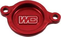 Works Connection - Works Connection Oil Filter Cover - Red - 27-006 - Image 1