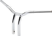 LA Choppers - LA Choppers 1-1/4in. Pullback Risers for Welded Kage Fighter T-Bars - Chrome - LA-7338-12 - Image 2