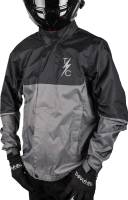 Thrashin Supply Company - Thrashin Supply Company Waterproof Mission Rain Jacket - TMJ-11-09 - Black/Gray - Medium - Image 1