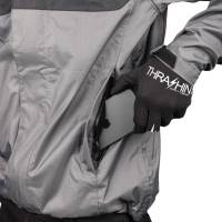 Thrashin Supply Company - Thrashin Supply Company Waterproof Mission Rain Jacket - TMJ-11-09 - Black/Gray - Medium - Image 6