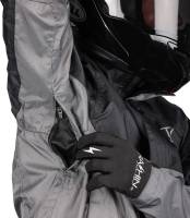 Thrashin Supply Company - Thrashin Supply Company Waterproof Mission Rain Jacket - TMJ-11-09 - Black/Gray - Medium - Image 7