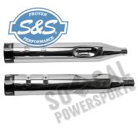 S&S Cycle - S&S Cycle MK45 4-1/2in. Performance Muffler - Chrome with Chrome Tracer End Caps - 550-0668 - Image 3