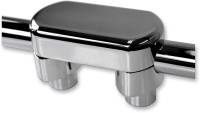 LA Choppers - LA Choppers Solid Handlebar Riser/Top Clamp Kits - 1-1/2in. Tall - Chrome - LA-7442-01 - Image 2