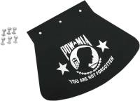 Drag Specialties - Drag Specialties Rubber Mud Flaps - Large - POW-MIA - 1420-0046 - Image 1