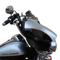 Klock Werks - Klock Werks Flare Windshield - 4in. - Solid Black - KWW-01-0404 - Image 1