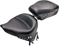 Mustang - Mustang Vintage Wide Solo Seat - Chrome Studded - 75506 - Image 2