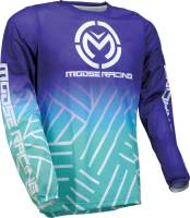 Moose Racing - Moose Racing Sahara Jersey - 2910-7923 - Purple/Turquoise - Small - Image 1