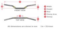ProTaper - ProTaper SE Handlebar - YZ High Bend - Platinum - 2152D PLAT GREY - Image 2