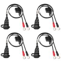 Tecmate - Tecmate Waterproof Battery Lead - 20in. L  - 1/4in/M6 - 18AWG/0.82mm2 - 4 Pack - O-01X4 - Image 1