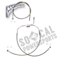 Magnum - Magnum Clear Coated XR Stainless Front Brakeline Kit - 27in. Upper Brake Length - SSC1305-27 - Image 2