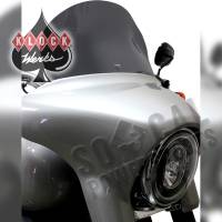 Klock Werks - Klock Werks Sport Glide Flare Windshield - 8in. - Dark Smoke - KWW-02-0527 - Image 2