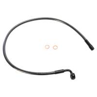 Magnum - Magnum Black Pearl Designer Series ABS Front Upper Brake Line - 10mm. 90deg. Banjo - 25in. - AS47225 - Image 1