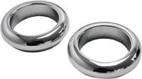 LA Choppers - LA Choppers Fork Dust Covers - 39mm - Chrome - LA-7503-39 - Image 1