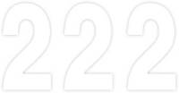 Factory Effex - Factory Effex Pro Numbers 7in. - No. 2 - White - 02-4352 - Image 1