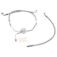 Magnum - Magnum Clear Coated XR Stainless Front Brakeline Kit - 23in. Upper Brake Length - SSC1304-23 - Image 1
