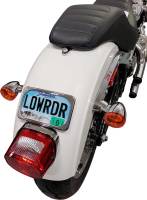 Drag Specialties - Drag Specialties Three-Bolt Style Large Radius License Plate Mount - Chrome - 2030-0625 - Image 1