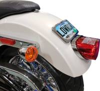 Drag Specialties - Drag Specialties Three-Bolt Style Large Radius License Plate Mount - Chrome - 2030-0625 - Image 5