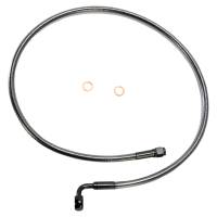 Magnum - Magnum Black Pearl Designer Series ABS Front Upper Brake Line - 10mm. 90deg. Banjo - 34in. - AS47234 - Image 1
