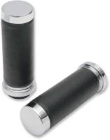 Drag Specialties - Drag Specialties Textured Black Rubber Grips - H17-0509T - Image 1