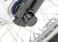 Drag Specialties - Drag Specialties Billet Front Axle Caps - 1in. - Black - 0214-0831 - Image 3