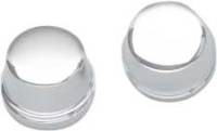 Drag Specialties - Drag Specialties Chrome Axle Caps - Front - 0309-0217 - Image 1