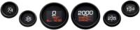 Dakota Digital - Dakota Digital MLX Series 6 Gauges Set - Black - MLX-8604-K - Image 1