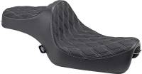 Drag Specialties - Drag Specialties Predator III Seat - Double Diamond - Silver Thread - 0804-0735 - Image 1