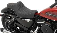 Drag Specialties - Drag Specialties Predator III Seat - Double Diamond - Silver Thread - 0804-0735 - Image 2