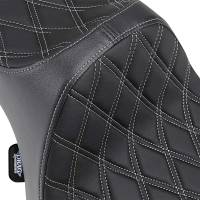 Drag Specialties - Drag Specialties Predator III Seat - Double Diamond - Silver Thread - 0804-0735 - Image 3