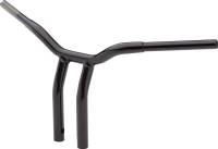 LA Choppers - LA Choppers 1-1/4in. Pullback Risers for Welded Kage Fighter T-Bars - Gloss Black - LA-7338-12B - Image 2