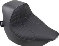 Drag Specialties - Drag Specialties EZ-ON Mount Solo Seat - Scorpion - Silver Thread - 0802-1186 - Image 1