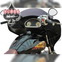 Klock Werks - Klock Werks Klip Hanger Handlebar Kit - 5in. End Rise - Black/Chrome - KW06-01-9011-BC - Image 4