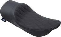 Drag Specialties - Drag Specialties Low-Profile Solo Seat - Double Diamond - Black - 0801-1159 - Image 1