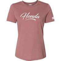 Factory Effex - Factory Effex Honda Script Womens T-Shirt - 27-87340 - Heather Mauve - Small - Image 1