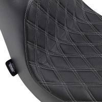 Drag Specialties - Drag Specialties Predator III Seat - Double Diamond - Silver Thread - 0802-1189 - Image 3