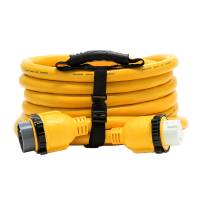 Camco - Camco 50 Amp Power Grip Marine Extension Cord - 25' M-Locking/F-Locking Adapter - Image 1