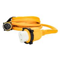 Camco - Camco 50 Amp Power Grip Marine Extension Cord - 25' M-Locking/F-Locking Adapter - Image 3