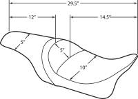 Drag Specialties - Drag Specialties Predator Seat - Smooth - 0801-0616 - Image 3