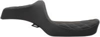Drag Specialties - Drag Specialties Predator III Seat - Double Diamond - Silver Thread - 0804-0733 - Image 2