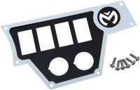 Moose Utility - Moose Utility Large 4 Switch Dash Plate - Right - White - 100-4371-PU - Image 2