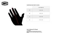 100% - 100% Airmatic Youth Gloves - 10028-248-06 - Black/Red - Large - Image 2