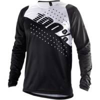 100% - 100% R-Core Concept Long-Sleeve Jersey - 40005-00010 - Black/White - Small - Image 1