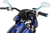 LA Choppers - LA Choppers 1-1/4in. Straight Risers for Welded Kage Fighter T-Bars - Gloss Black - LA-7337-12B - Image 2