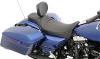 Drag Specialties - Drag Specialties Extended Reach Predator Seat - Mild Stitch with Backrest - 0801-1005 - Image 2