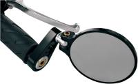 Joker Machine - Joker Machine Folding Bar End Mirror - 3 1/4in. Round - Black Anodized - 09-303B - Image 2